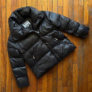 Walter Baker Genesis Oversized Puffer Jacket Women XS Black Streetwear Designer‎